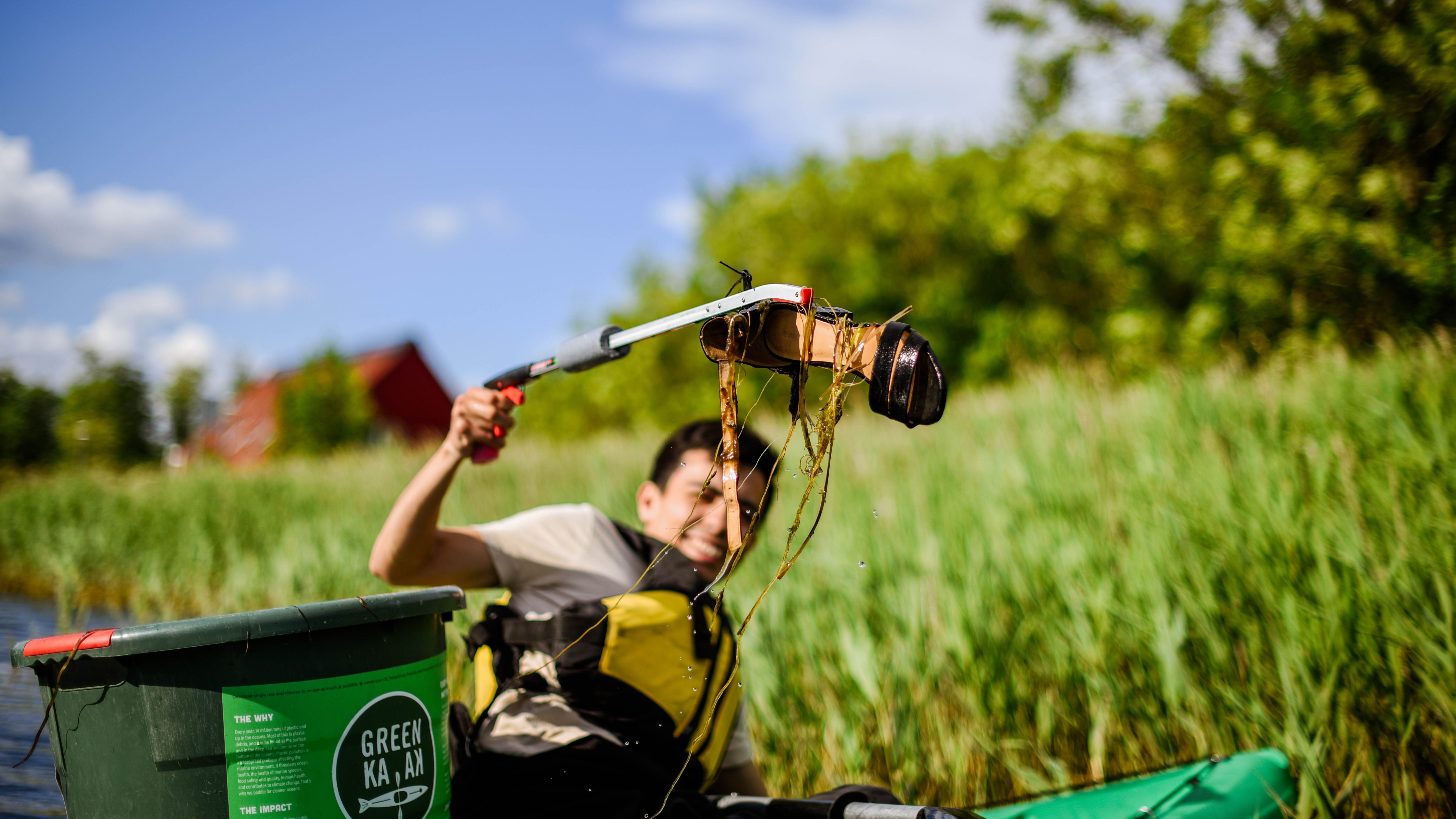GreenKayak, søppelsko, foto: GreenKayak